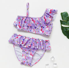 Unicorn Two-Piece Girls Swimwear